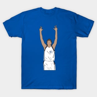 Dirk Nowitzki Three Pointer Celebration T-Shirt